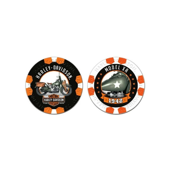 Harley-Davidson Vintage Series 9 - 1942 Model XA Collectible Poker Chips, Harley Davidson