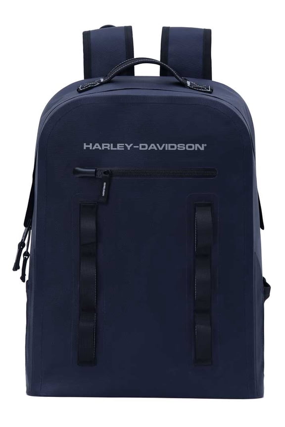 Waterproof Backpack, H-D Logo & Adjustable Straps Blue, Harley Davidson