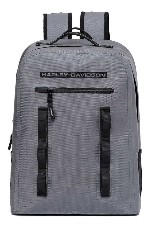 Waterproof Backpack, H-D Logo & Adjustable Straps - Silver, Harley Davidson