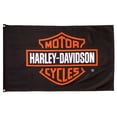 thumbnail image 1 of Harley-Davidson Weather-Resistant H-D Nostalgic Bar & Shield Flag – Large, Harley Davidson, 1 of 1
