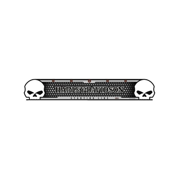 Harley-Davidson® Willie G Skull Durable Lexan Darts Starting Line - 23 x 4 inch, Harley Davidson