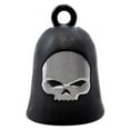 thumbnail image 1 of Harley-Davidson Willie G Skull Matte Black Ride Bell, Gray Logo HRB052, Harley Davidson, 1 of 2