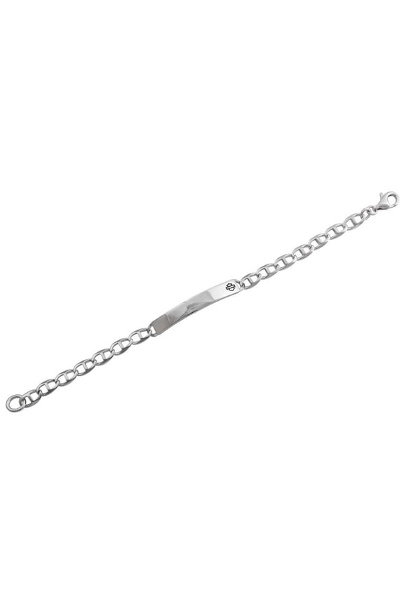 Women's B&S Mariner Chain ID Bracelet - Stainless Steel (7.5), Harley Davidson