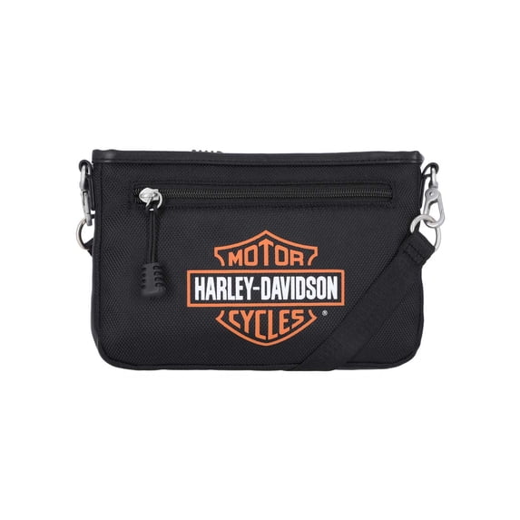 Harley-Davidson Women's Bar & Shield Logo Convertible Crossbody, Black, Harley Davidson