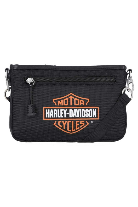 Women's Bar & Shield Logo Convertible Crossbody, Black, Harley Davidson