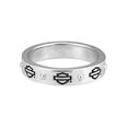 thumbnail image 1 of Harley-Davidson Women's Bar & Shield Outline Band Stackable Ring HDR0497 (7), Harley Davidson, 1 of 2