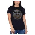 thumbnail image 1 of Harley-Davidson Women's Battalion Crew-Neck Short Sleeve Cotton Tee, Black (L), Harley Davidson, 1 of 2