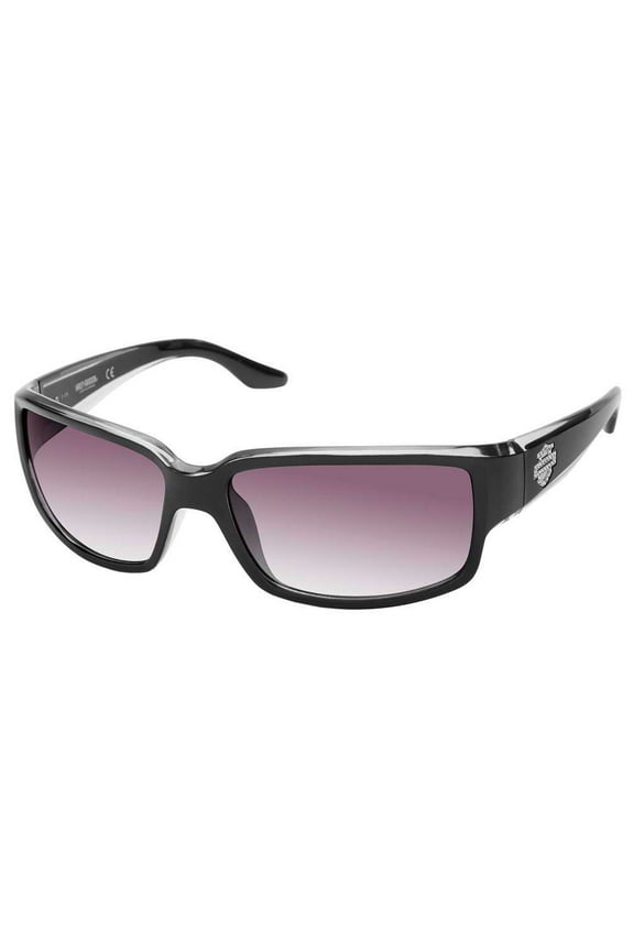 Women's Bejeweled B&S Sunglasses, Black Frame & Smoke Lenses, Harley Davidson