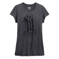 thumbnail image 1 of Harley-Davidson Women's Black Label Core Sketchy #1 Skull Tee, Gray 99181-16VW, 1 of 1