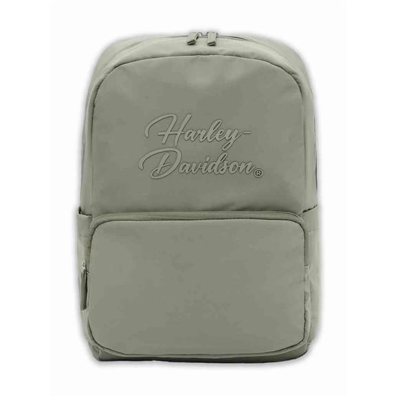 Harley-Davidson Women's Black Opal II Backpack, Water-Resistant Nylon, Oil Green, Harley Davidson