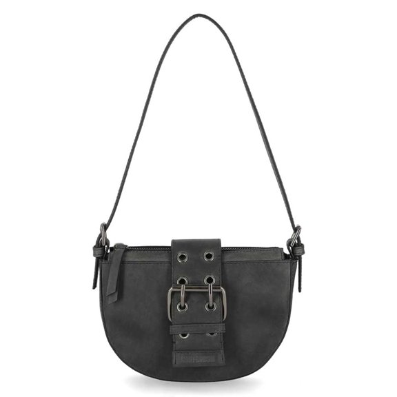 Harley-Davidson Women's Buckle Closure Genuine Leather Mini Bag - Black, Harley Davidson