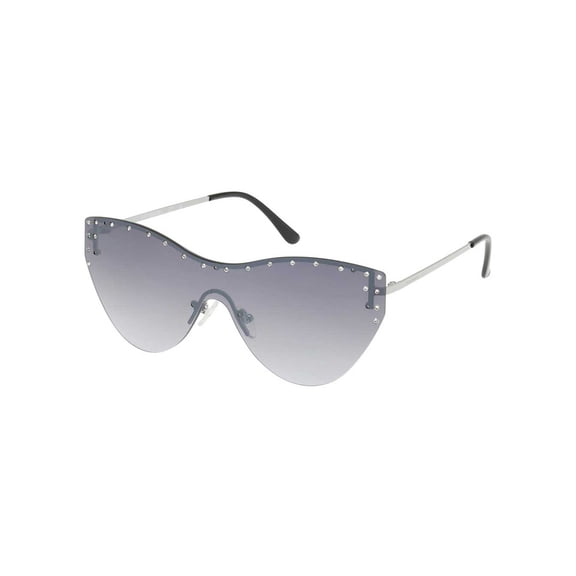Harley-Davidson Women's Cat-Eye Rhinestone Sunglasses, Gradient Smoke Lenses, Harley Davidson