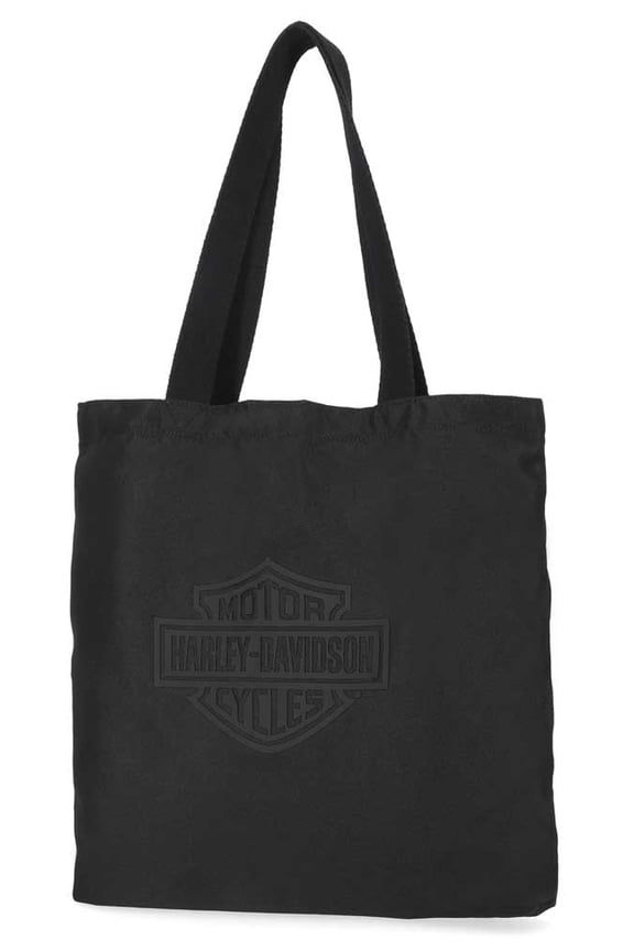 Women's Classic Codura Bar & Shield Polyester Tote Bag - Black, Harley Davidson