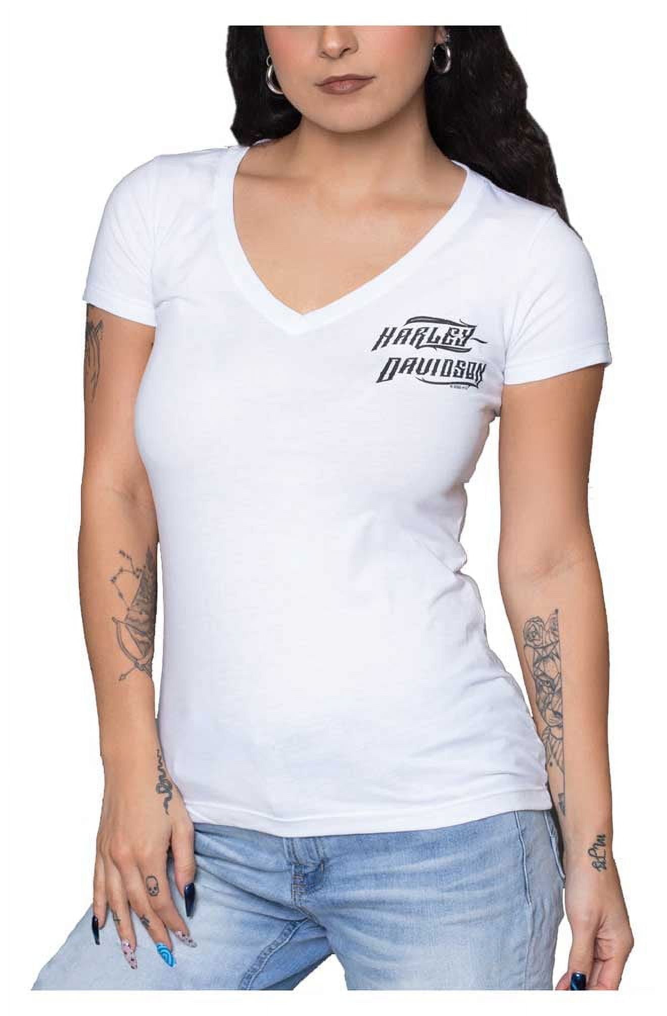 Harley-Davidson Women's Ideal Wings Short Sleeve Scoop Neck