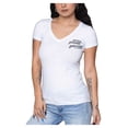 thumbnail image 1 of Harley-Davidson Women's Delight H-D V-Neck Short Sleeve T-Shirt, White (XL), Harley Davidson, 1 of 2