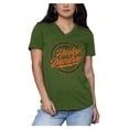 thumbnail image 1 of Harley-Davidson Women's Distressor Short Sleeve V-Neck Tee, Military Green (M), Harley Davidson, 1 of 2