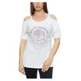 thumbnail image 1 of Harley-Davidson Women's Embellished Willie G Cold Shoulder Scoop Neck Tee (1X), Harley Davidson, 1 of 3