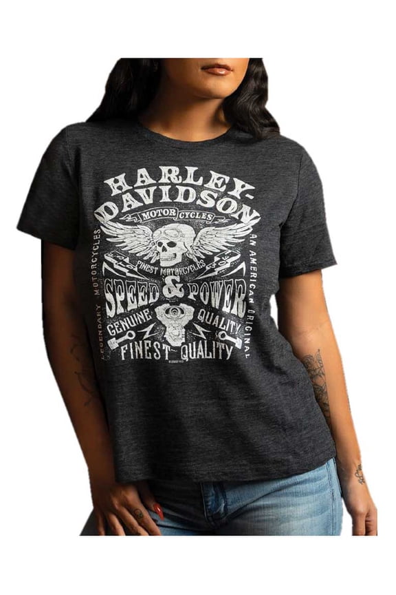 Women's Festival Spirit Crew-Neck Short Sleeve Tee, Black (S)