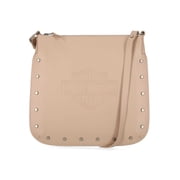 Harley-Davidson Womens Flat Studded Bar & Shield Crossbody Bag - Tan, Harley Davidson