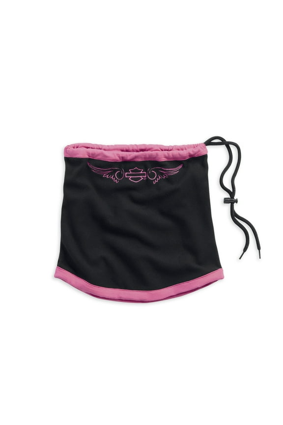 Women's Fleece Neck Tube, Pink Label Bar & Shield 99522-15VW