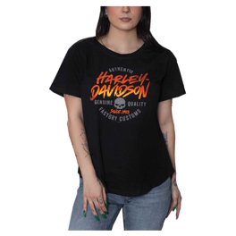 Harley-Davidson Women's Detail Bar & Shield Crew-Neck Short