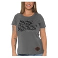 thumbnail image 1 of Harley-Davidson Women's Foiled H-D Scoop Neck Short Sleeve Poly-Blend Tee (2XL), Harley Davidson, 1 of 2