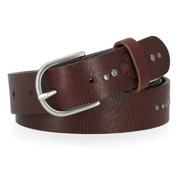 Harley-Davidson Women's Heat Embossed Bar & Shield Leather Belt- Brown (XL), Harley Davidson