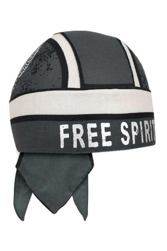 Women's In Flight Free Spirit Headwrap, Gary & Silver HW31790, Harley Davidson