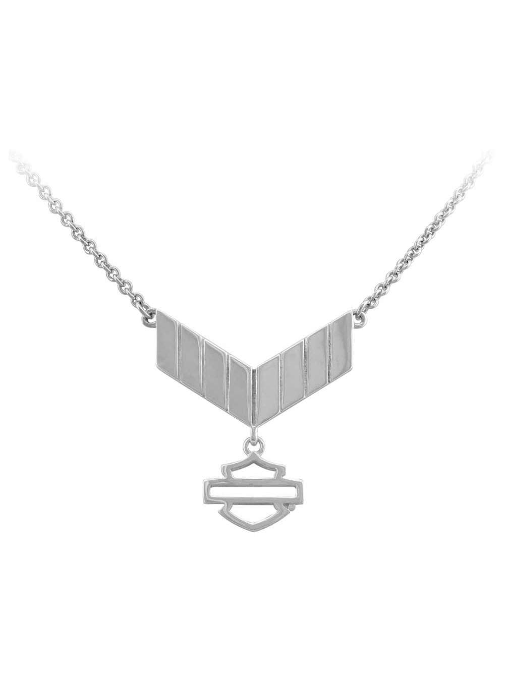 Harley-Davidson Men's Bar & Shield Curb Link Stainless Steel Harley-Davidson Men's Bar & Shield Curb Link Stainless Steel