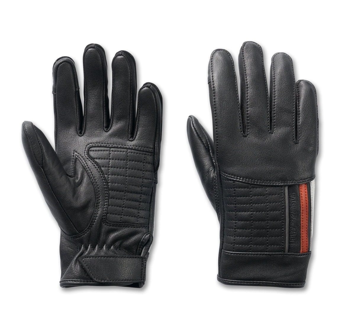 Harley-Davidson Women's Leather Motorcycle Gloves Black, South Shore 98114-23VW