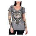 thumbnail image 1 of Harley-Davidson Women's Master Class Embellished V-Neck Short Sleeve Tee (M), Harley Davidson, 1 of 3