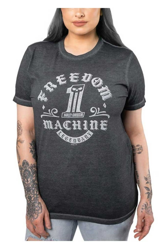 Women's Motor Motto Crew-Neck Short Sleeve Relaxed Tee (3XL), Harley Davidson