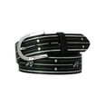 thumbnail image 1 of Harley-Davidson Women's Out of Line Genuine Leather Belt, Polished Nickel (XL), Harley Davidson, 1 of 2