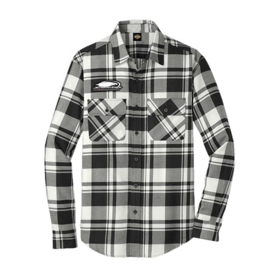Harley-Davidson Women's Screamin' Eagle Plaid Flannel Long Sleeve Shirt (XL), Harley Davidson