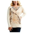 thumbnail image 1 of Harley-Davidson Women's Victorian Elegance V-Neck Long Sleeve Top - Cream (M), Harley Davidson, 1 of 3