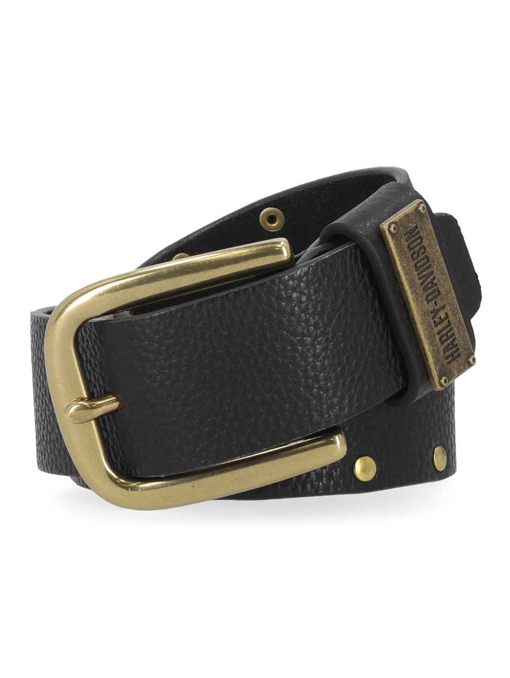 Harley-Davidson Gold Women\'s Belt Womens Laser Etched Logo Belt | Harley-Davidson USA main image 3