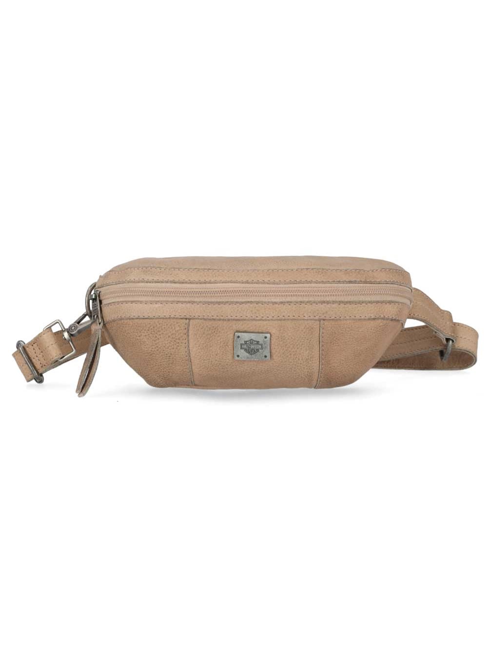 Harley Davidson Women s Washed Genuine Leather Hip Bag w Adjustable Strap Tan Harley Davidson Walmart