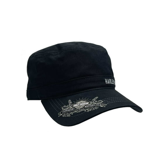 Harley-Davidson Women's Hat Wild & Free Painter's Cap w/ Embroidered Script, Harley Davidson