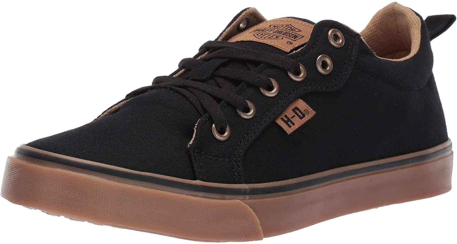 Harley-Davidson Tenis Torland Para Mujer, Negro/Naranja, 5 US : Harley- Davidson