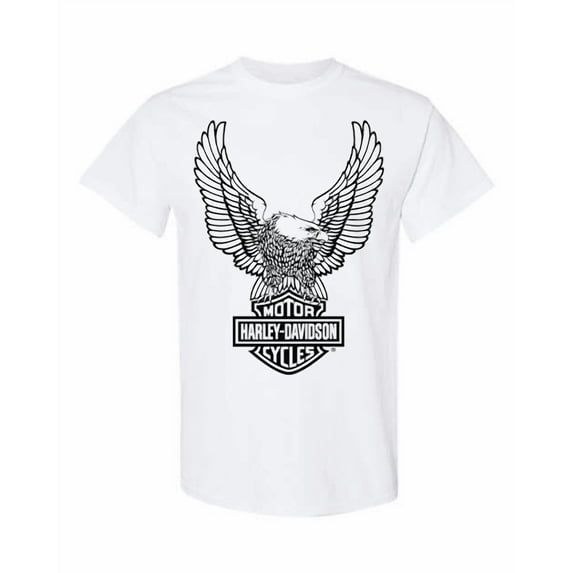 Harley-Davidson Wrench Eagle T-Shirt – Vintage Biker Mechanic Graphic Tee for Men