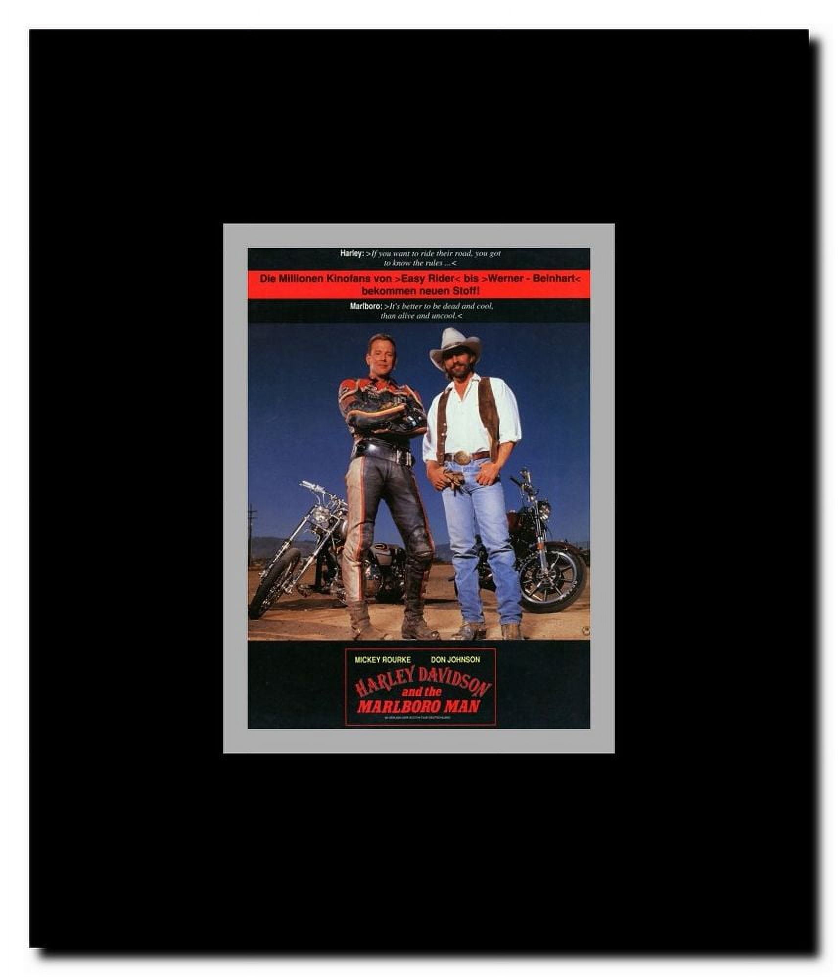 Harley Davidson and the Marlboro Man Framed Movie Poster