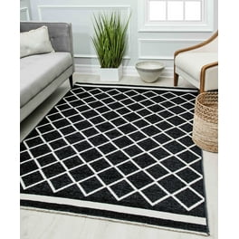  Homespice Cocoa Bean Oval Cotton Braided Area Rug, 27 x 45  Black, Reversible and Durable, 100% Soft Cotton Fabric, Farmhouse,  Primitive, Rustic Modern Style - 30 Day Risk Free Purchase 