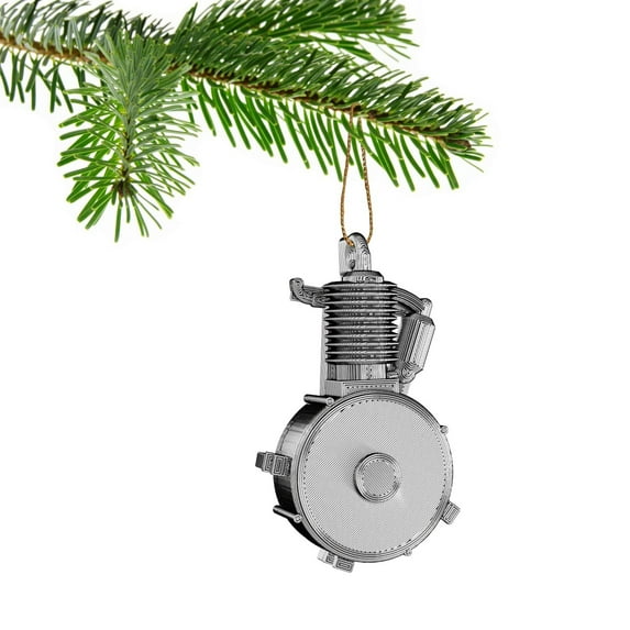 Harley Motor Nummer 1 Kerstbal Decoratie Ornament Voor Kerstmis Xmas Noel (Zilver)