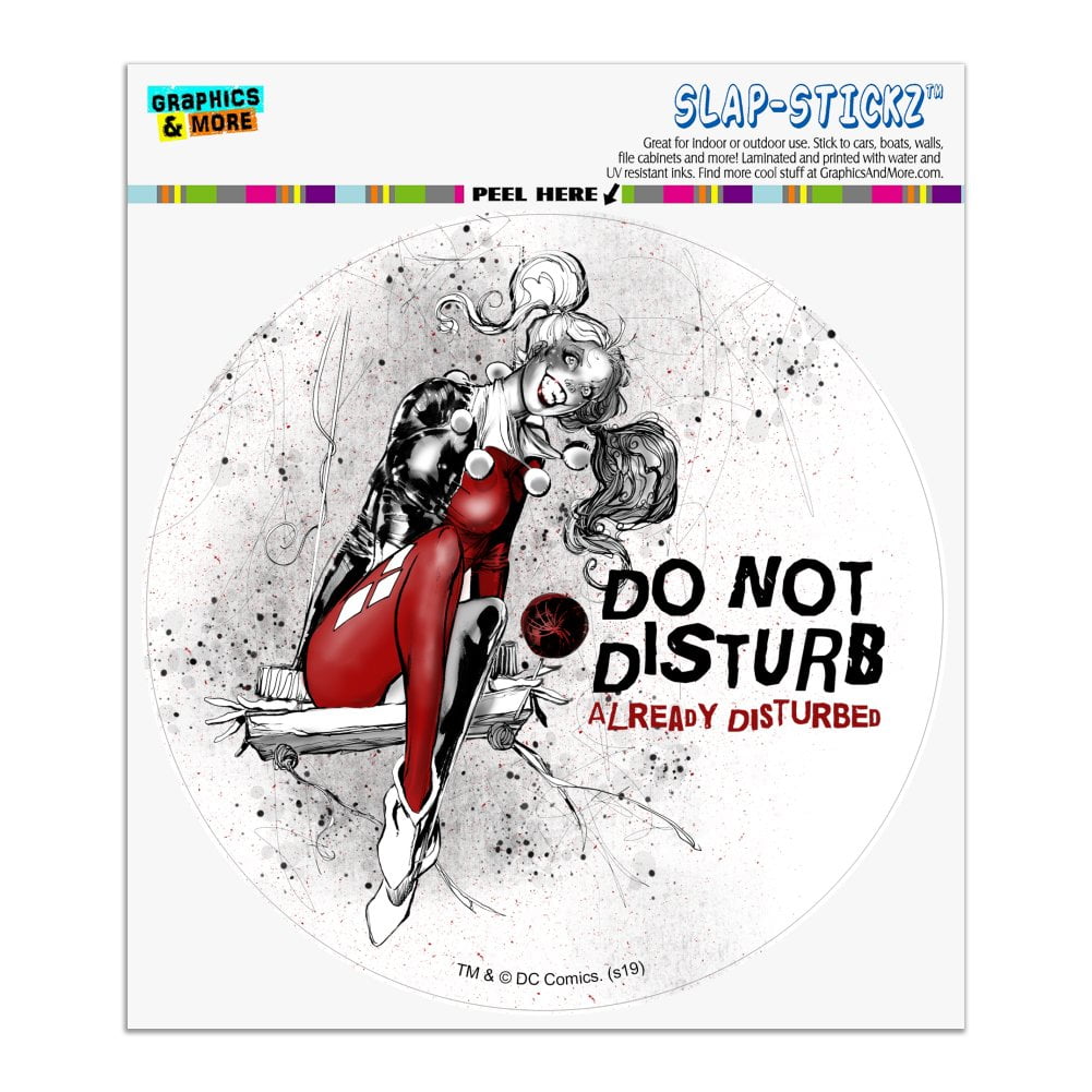 Harley Quinn Already Disturbed Automotive Car Window Locker Circle ...