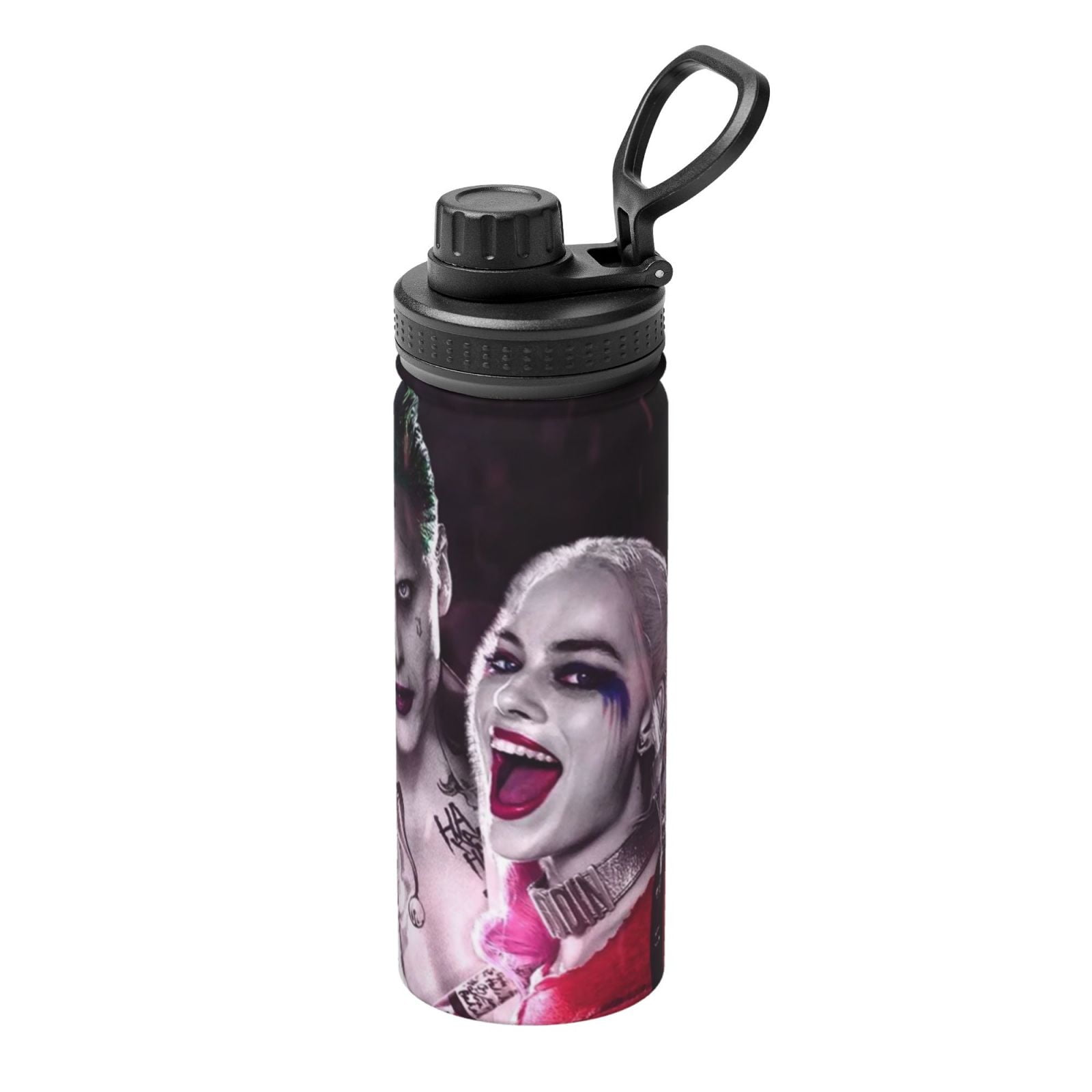 Harley Quinn And Joker Sports Insulated Water Bottles Kettle Stainless