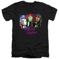 thumbnail image 1 of Harley Quinn Animated Series Girl Gang Unisex Adult V-Neck T Shirt (Medium) Black, 1 of 2