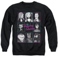 thumbnail image 1 of Harley Quinn Animated Series Group Heads Unisex Adult Crewneck Sweatshirt (Medium) Black, 1 of 1