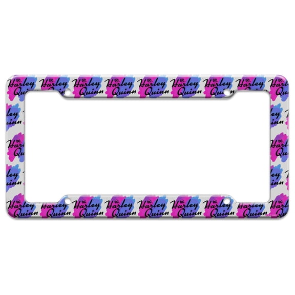 Harley Quinn Animated Series Logo License Plate Frame