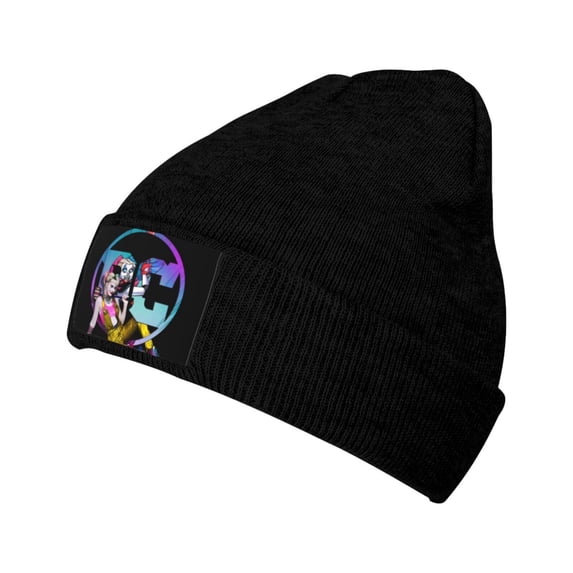 Harley Quinn Animated Stretchable Knitted Beanie Hat Unisex Hat Daily Winter Warm Soft Skull Cap For Men Women