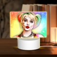 thumbnail image 1 of Harley Quinn Birds Of Prey Acrylic Night Light Adjustable 3 Light Modes USB Cable Lamp Light Display Base Rectangular LED Light For Bookshelves Desk Bedside Tables Bedroom Child Room, 1 of 9
